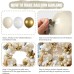 Sand White Gold Balloon Arch Kit, White Beige Chrome Gold Balloons Cream Balloons Metallic Gold Balloons for Boho Neutral Baby Shower Wedding Bridal Shower Birthday Decorations