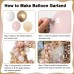 Dusty Pink White Nude Balloon Arch Kit, Pink and Gold Balloons With White Nude Champagne Gold Balloons for Boho Engagement Wedding Bridal Shower Birthday Baby Shower Decorations
