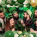 Green Gold Balloon Arch Kit, Dark Green Sage Green Sand White Metallic Gold Balloons Gold Confetti Balloons for Wild One Party Jungle Baby Shower St Patricks Day Decorations…