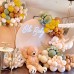 Sage Green Balloon Arch Kit, Mustard Yellow Brown Nude Tan Sand White Balloons for Teddy Bear Baby Shower Bridal Shower Safari Jungle Birthday Gender Reveal Bee Theme Party Decorations